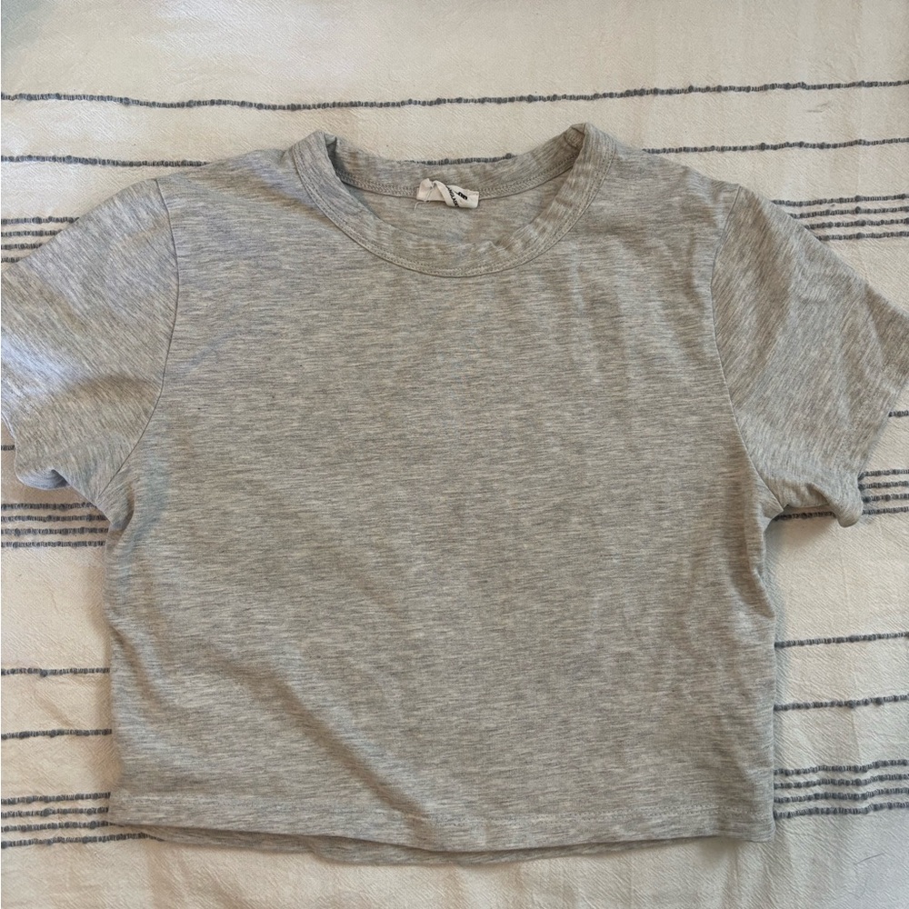 Cotton On Kids Heather Grey Short Sleeve Tee